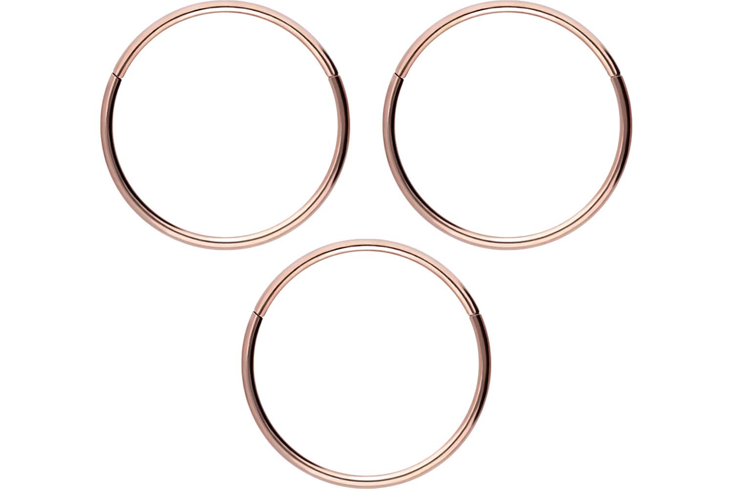 SET Chirurgenstahl Segmentring Clicker Piercing
